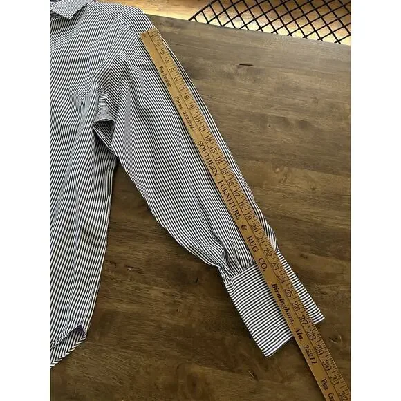 Men’s Ralph Lauren Purple Label Dress Shirt Size 17.5-35 Striped French Cuff